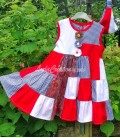 Robe d'été patchwork pour une petite fille 3 ans