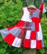 Robe d'été patchwork pour une petite fille 3 ans