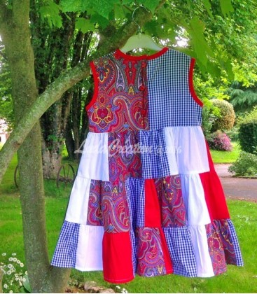 Robe Patchwork Noir En Maille Pour Bébé Fille - Pantalon Inclus - Doux Et Confortable - Idéal Pour Le Quotidien Et Les Photos