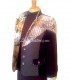 Veste de tailleur originale style bohéme en velours côteté, laine et coton
