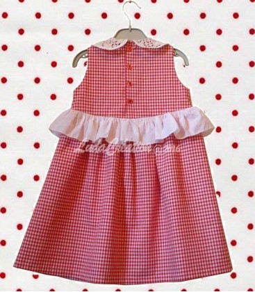 La robe d'été romantique en coton pour petite fille 3 ans